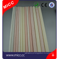 MICC Alta temperatura refratária alta pure alumina cerâmica tubo 99 al2o3